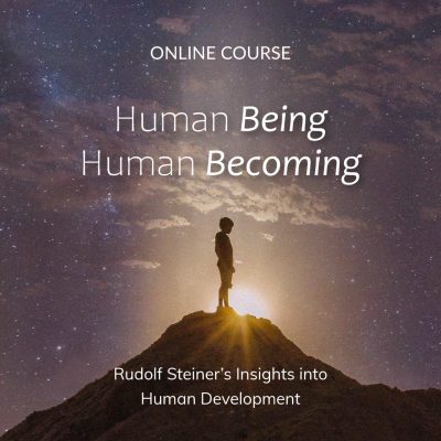 Human Being Human Becoming course in anthroposophy and Rudolf Steiner's insights into the development of the human being