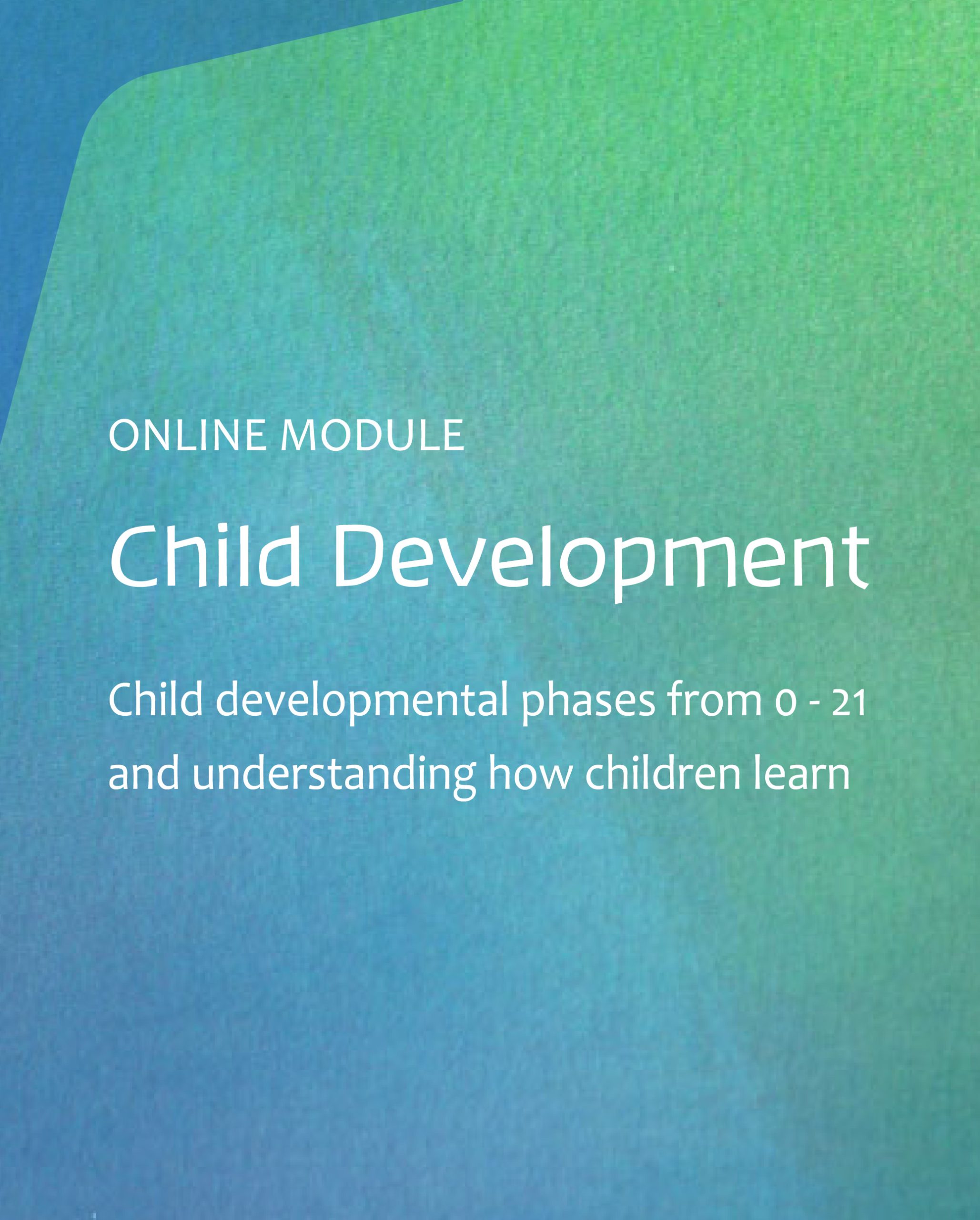 Steiner teacher training - child development module